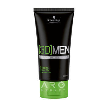 SCHWARZKOPF Гель для волос сильной фиксации 3D Men Strong Gel